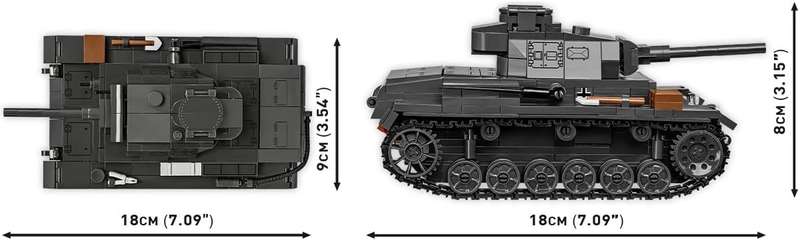 Cobi - World War II - Panzer III AusFJ 590 pcs