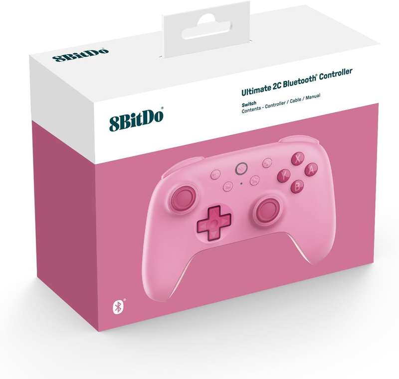 8BitDo Ultimate 2C Wireless Controller - Pink (Nintendo Switch)