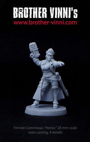 28mm Commissar Elizabeth Raven (Miniatures)