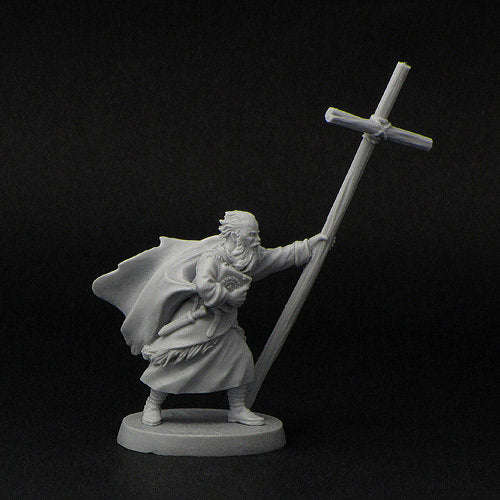 28mm St. Brendan with cross (Miniatures)