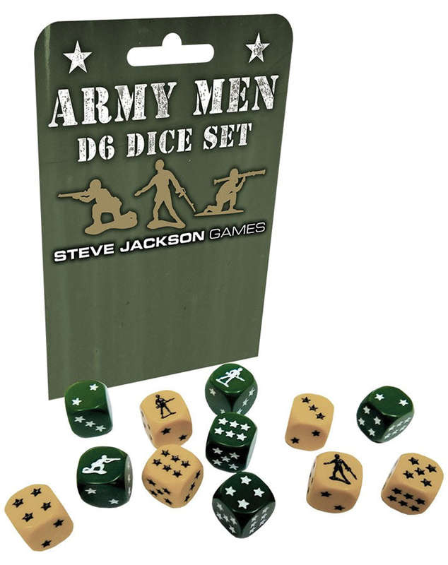 Army Men D6 Dice Set (Dice Sets & Games)