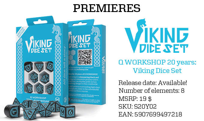 Q WORKSHOP 20 Years Viking Dice Set (Dice Sets & Games)