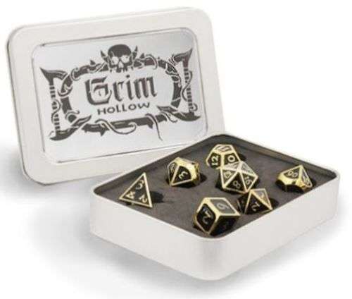 Grim Hollow Metallic Dice (Dice Sets & Games)