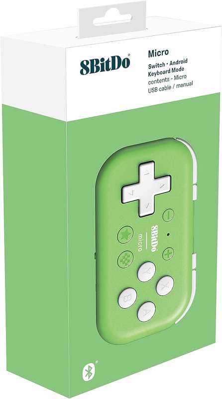 8BitDo Micro Bluetooth Gamepad (Green) (Nintendo Switch/Android)