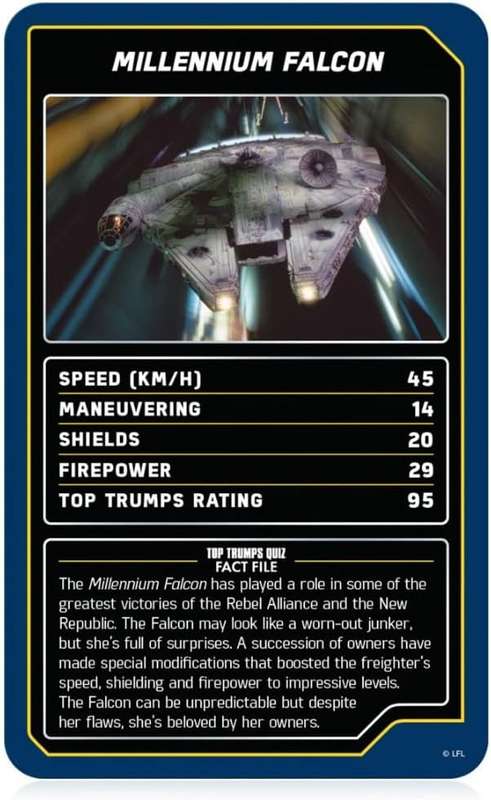 Top Trumps Card Game Specials Star Wars Starships