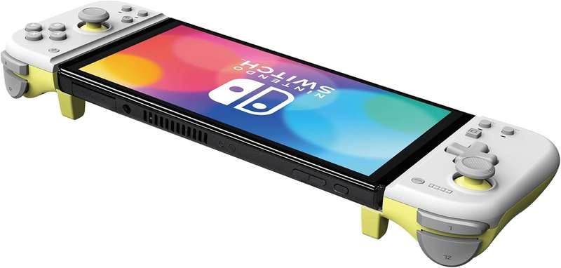 Hori Split Pad Compact (Light Grey/Yellow) - Switch