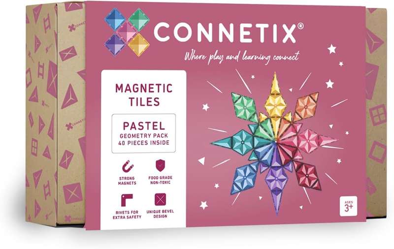 Connetix Magnetic Tiles Pastel (40 pieces) (Puzzle)