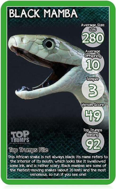 Top Trumps Card Game Classics Snakes