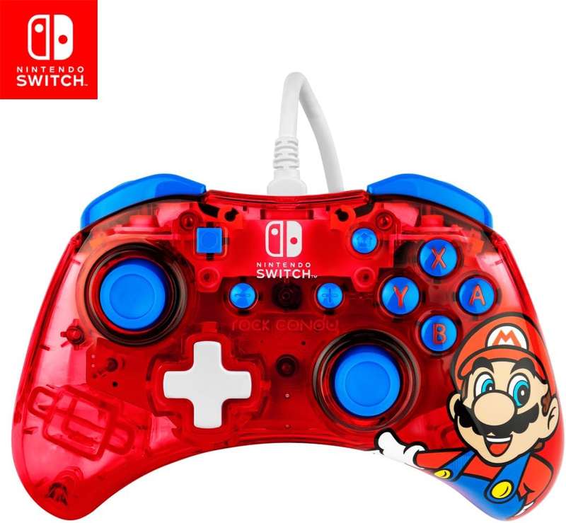 PDP Rock Candy Wired Mini Controller (Mario) (Nintendo Switch)