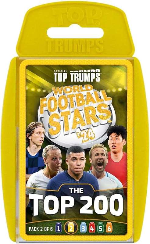 World Football Stars Top 200 Top Trumps Card Game - Pack 2