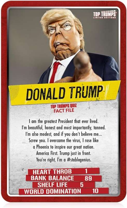 Top Trumps Card Game Limited Edition Spitting Image