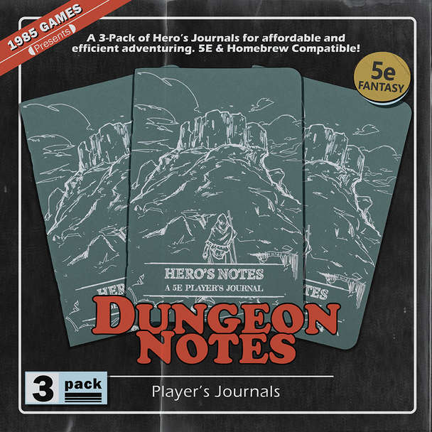 Heroes Notes 5E Players Journal Green (3) (RPGs)