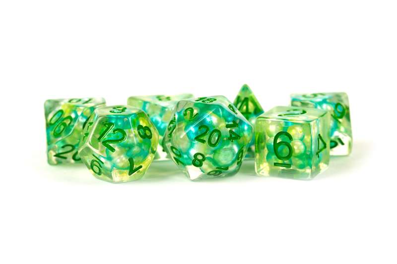 16mm Resin Pearl Dice Poly Set Sea Foam (Dice Sets & Games)