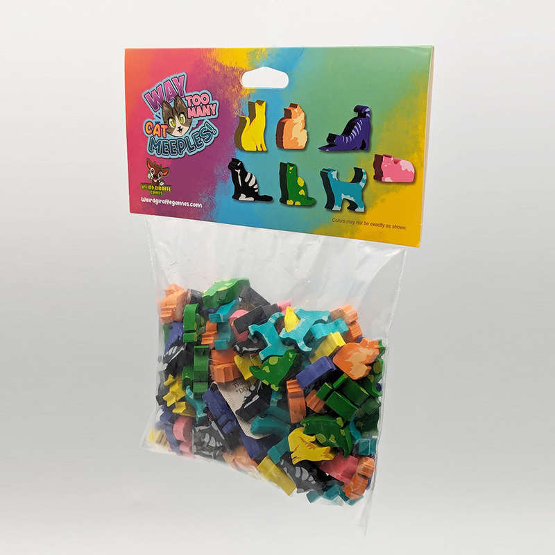 Way too Many Cats Meeples (Board Games)