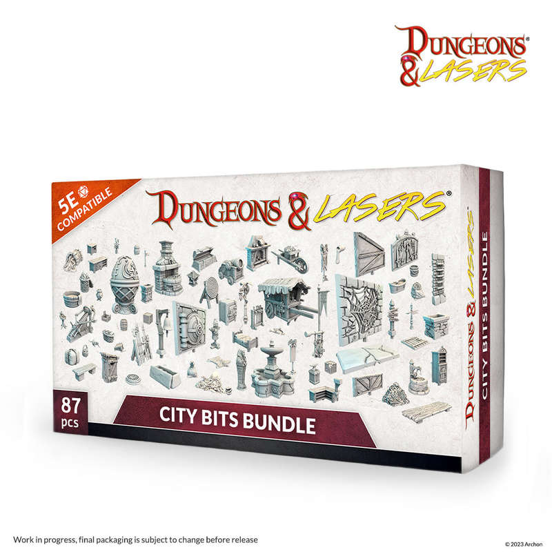 Dungeons & Lasers City Bits Bundle (Miniatures)