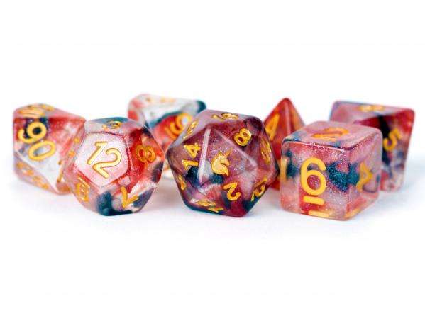Unicorn Resin Polyhedral Dice Set Phoenix Ash (Dice Sets & Games)