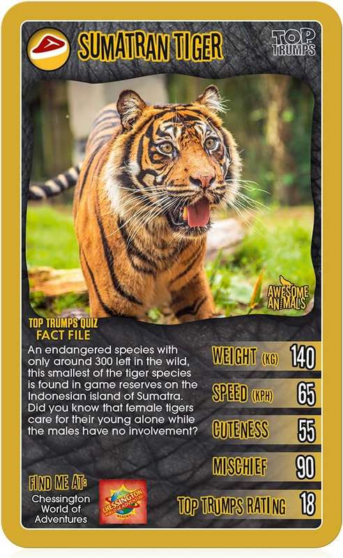 Top Trumps Card Game Classics Awesome Animals