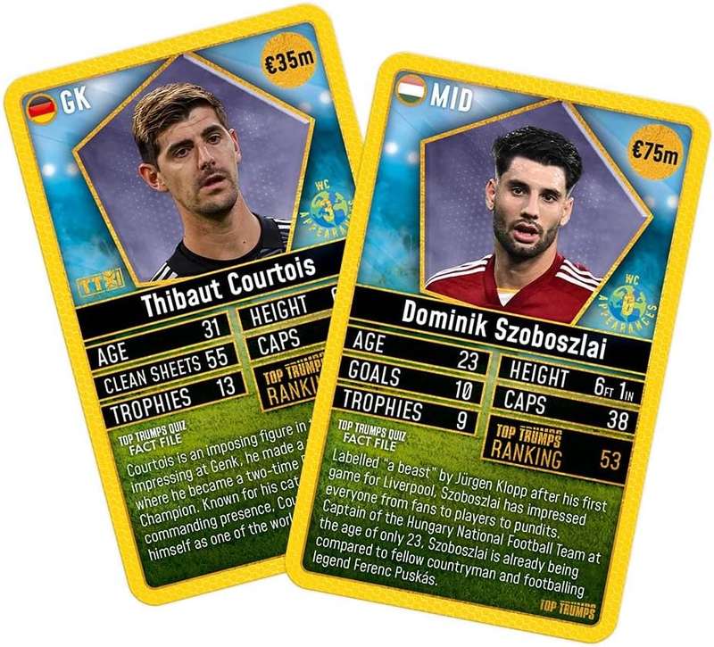 World Football Stars Top 200 Top Trumps Card Game - Pack 2