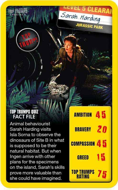 Top Trumps Card Game Specials Jurassic Park