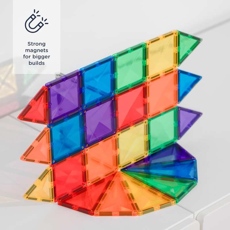 Connetix Magnetic Tiles Rainbow (24 pieces) (Puzzle)