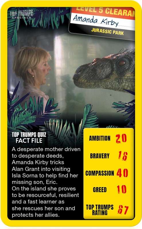 Top Trumps Card Game Specials Jurassic Park