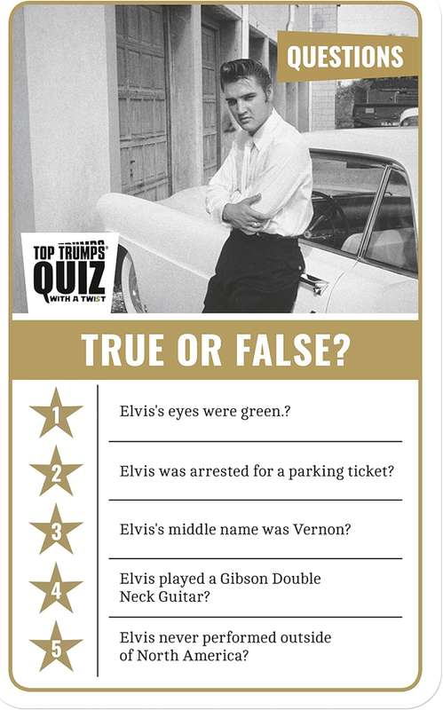 Elvis - Elvis Top Trumps Quiz (Deck Card Games)