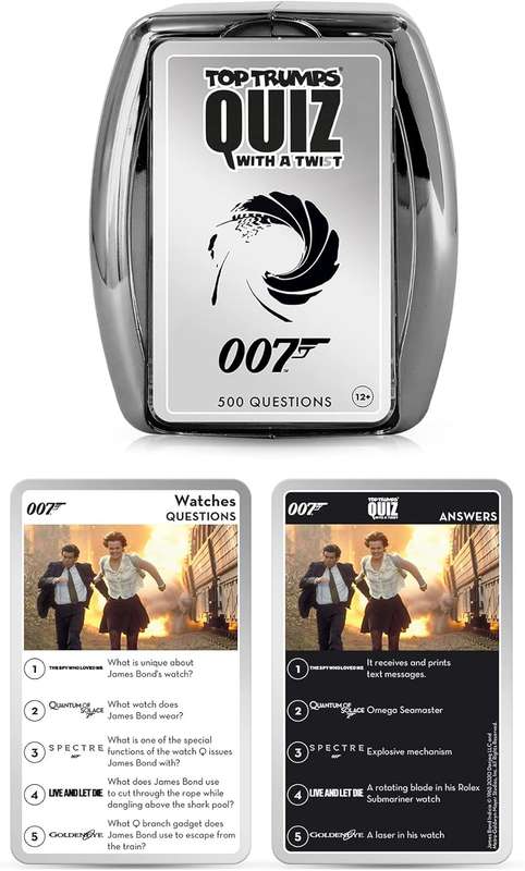 Top Trumps Card Game Quiz James Bond 007