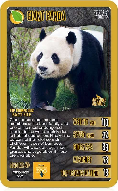 Top Trumps Card Game Classics Awesome Animals