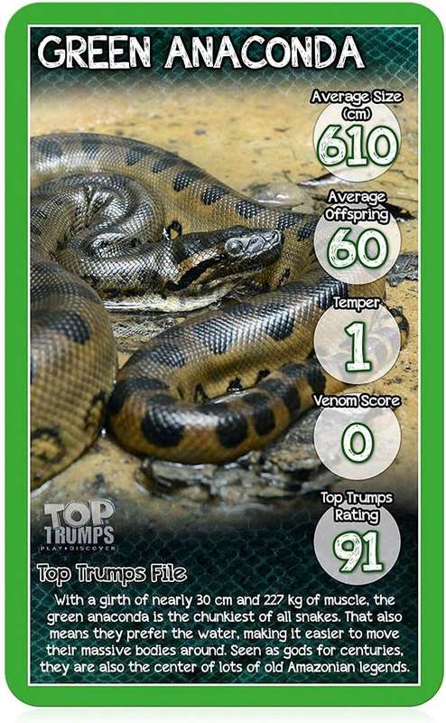 Top Trumps Card Game Classics Snakes