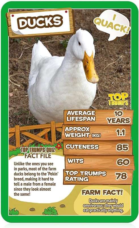 Top Trumps Card Game Classics Farm Animals