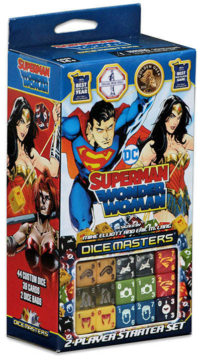 Superman and Wonder Woman Starter Set DC Comics Dice Masters OOP (Dice Sets & Games)