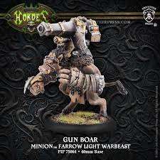 Hordes Minions Gun Boar OOP (Miniatures)