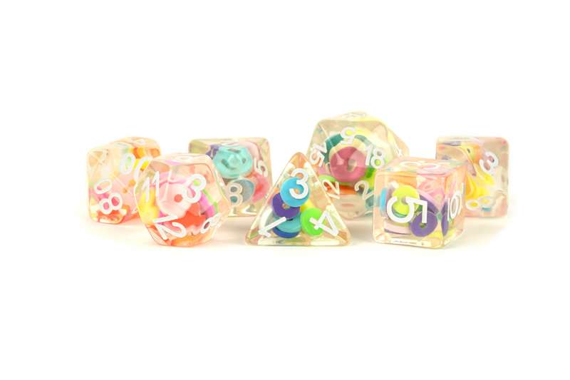 16mm Resin Poly Dice Set Critical Loops (Dice Sets & Games)