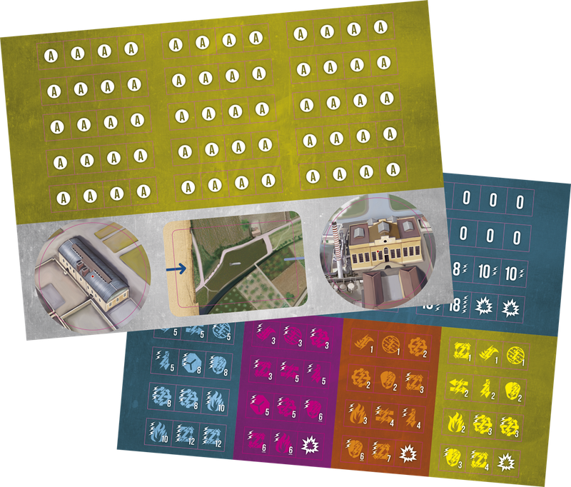 Tripods & Triplanes WW2 Counter Set (Board Games)