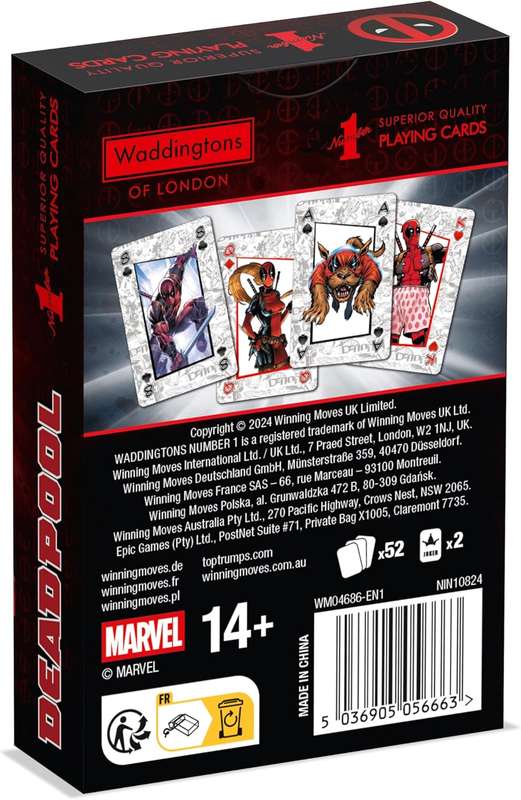 Deadpool - Deadpool Waddingtons Number 1 Playing Cards (Playing Cards)