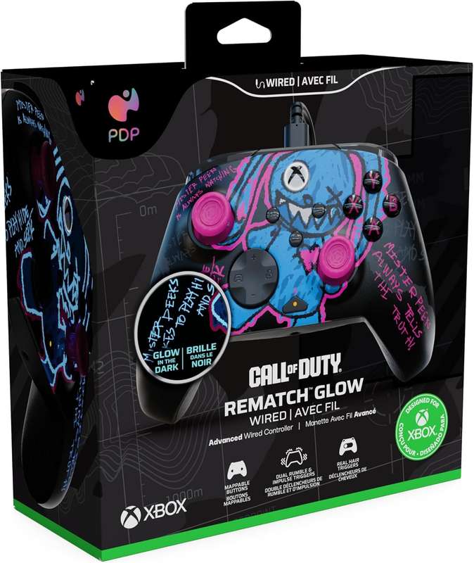 PDP Call of Duty Rematch Glow Wired Controller (Xbox One & PC) (Xbox Series X)
