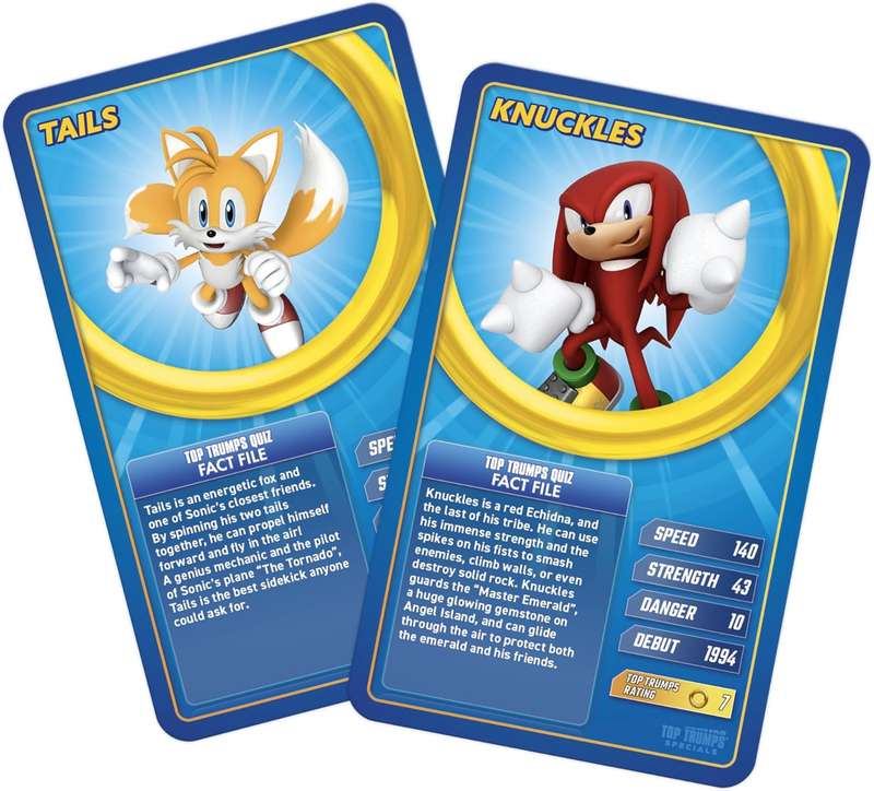 Top Trumps Card Game Specials Sonic