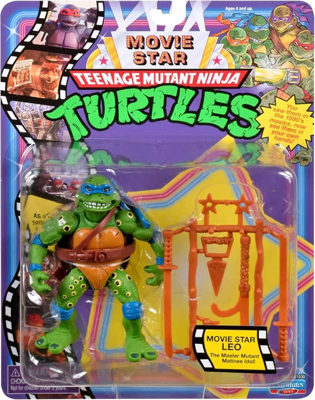 TEENAGE MUTANT NINJA Turtles Classic Figure 1991 Movie Star Turtle Leo
