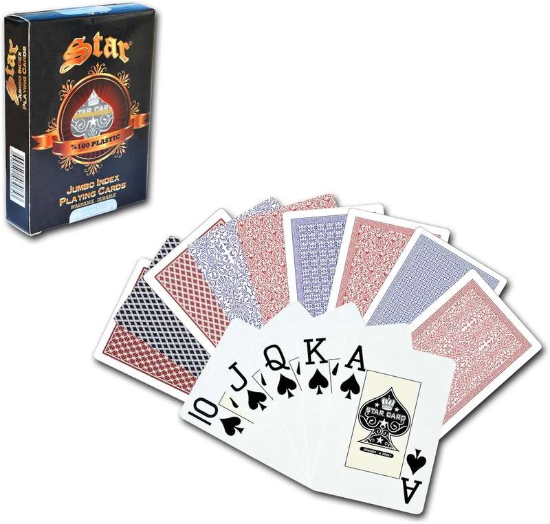 Staroyun 1030646 Plastic Star Black Jack Game Card