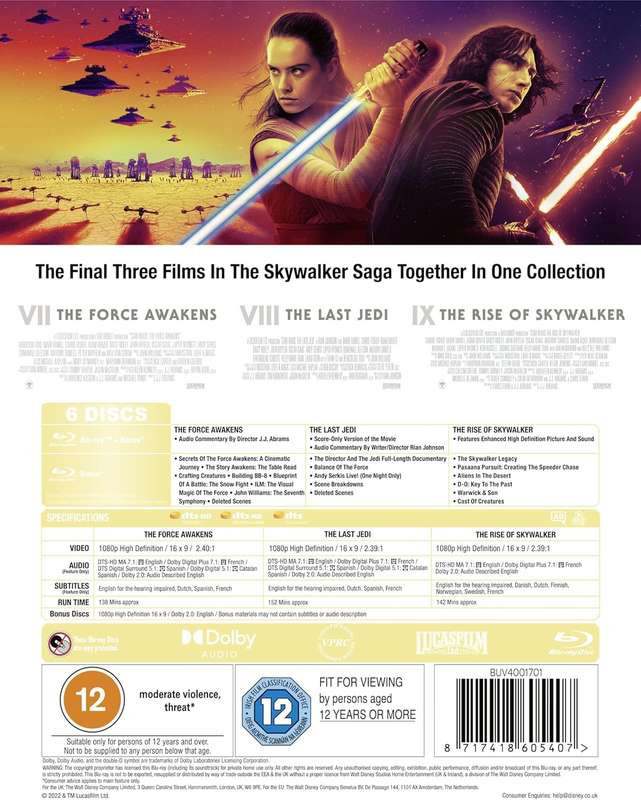 Star Wars Trilogy: Episodes 7-9 (Blu-ray)