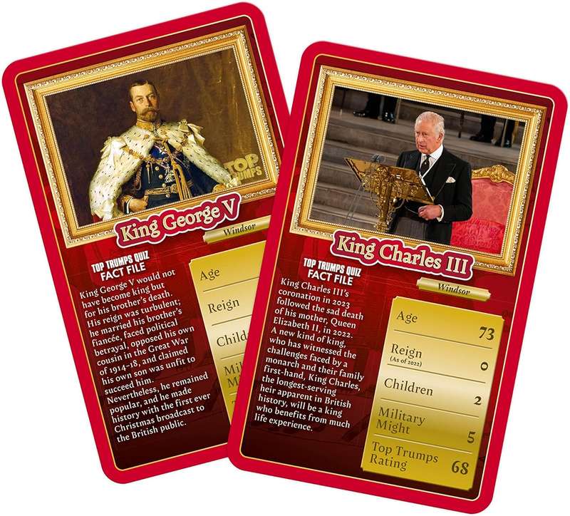 Top Trumps Card Game Classics Kings and Queens