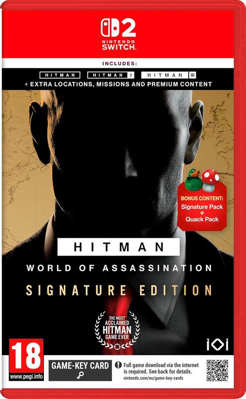 Hitman: World of Assassination - Signature Edition (Game-Key Cart) (Nintendo Switch 2)