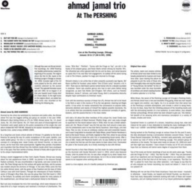 Ahmad Jamal - Live At The Pershing Lounge 1958 (But Not For Me) (Vinyl)