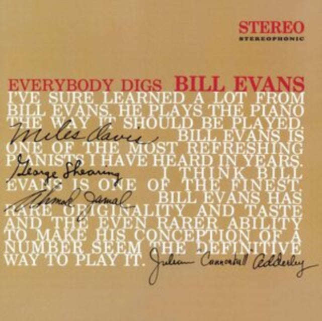 Bill Evans - Everybody Digs Bill Evans (Limited Red Vinyl) (Vinyl)