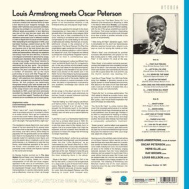 Louis Armstrong - Meets Oscar Peterson (Limited Blue Vinyl) (Vinyl)