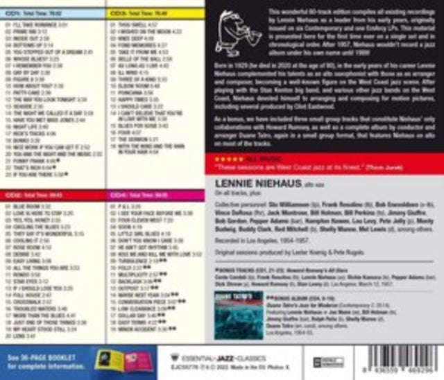 Lennie Niehaus - Complete Fifties Recordings (+3 Bonus Tracks) (CD)