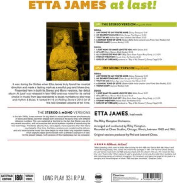 Etta James - At Last! (The Original Stereo & Mono Versions) (Vinyl)