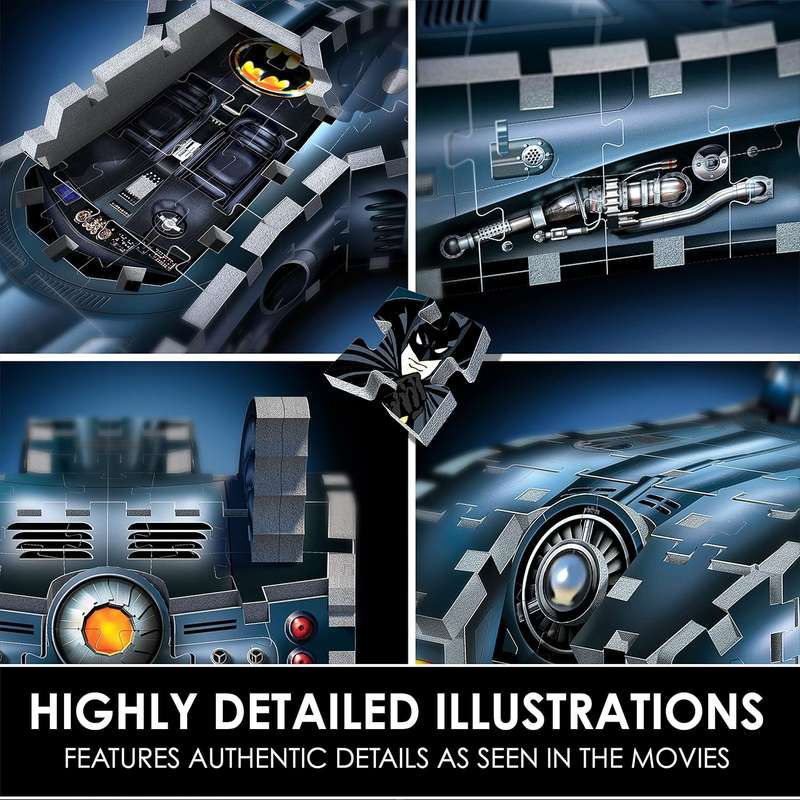 Batman - Batman: Batmobile 3D Jigsaw Puzzle - 225 Piece (Jigsaw Puzzle)