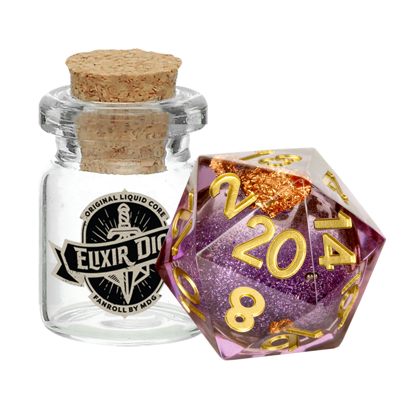 D20 Elixir Liquid Core Dice Aether Abstract (Dice Sets & Games)
