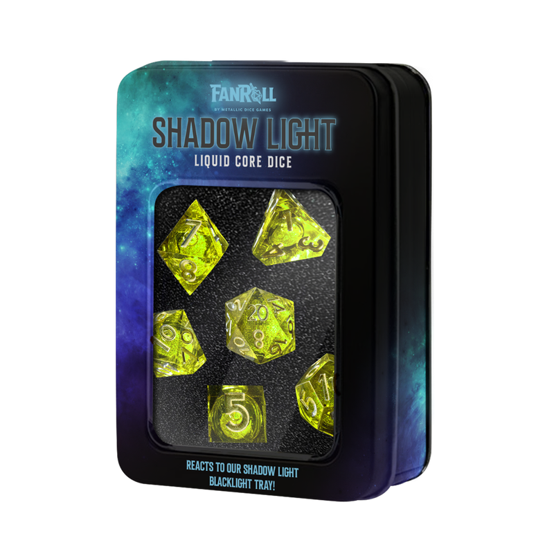 Shadow Light UV Reactive Elixir Liquid Core Dice Set (Dice Sets & Games)